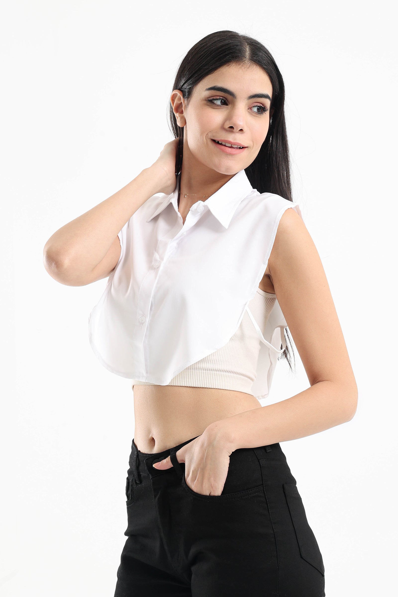 Detachable Neck Shirt