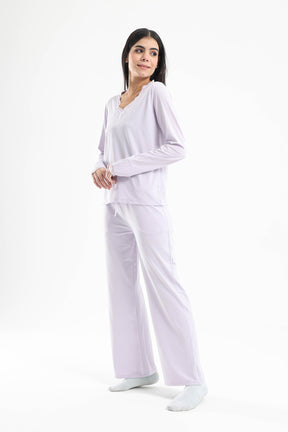 Lace V-Neck Pyjama Set