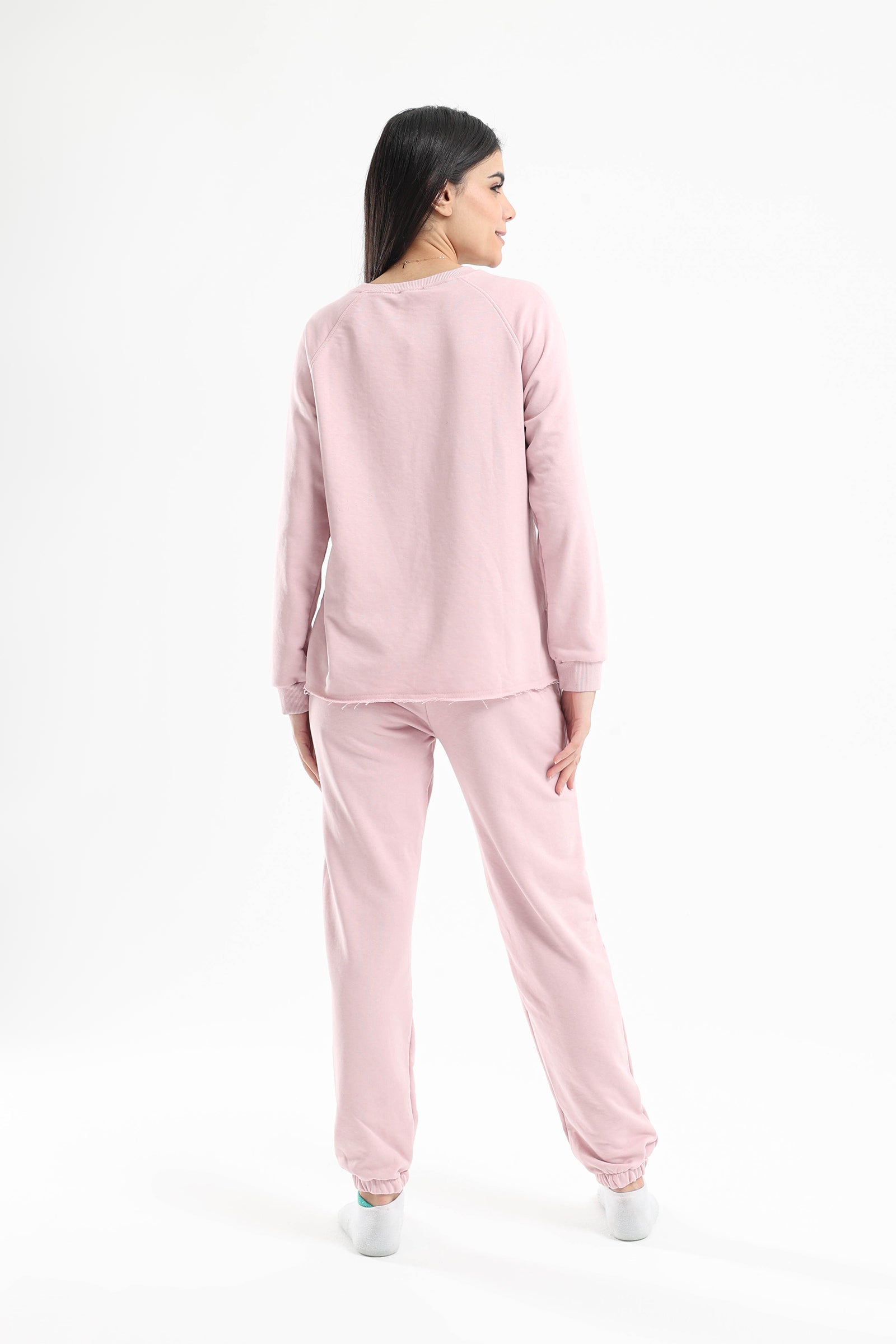 Rose Crew Neck Pyjama Set