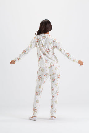 All Over Floral Print Pyjama Set - Carina - كارينا