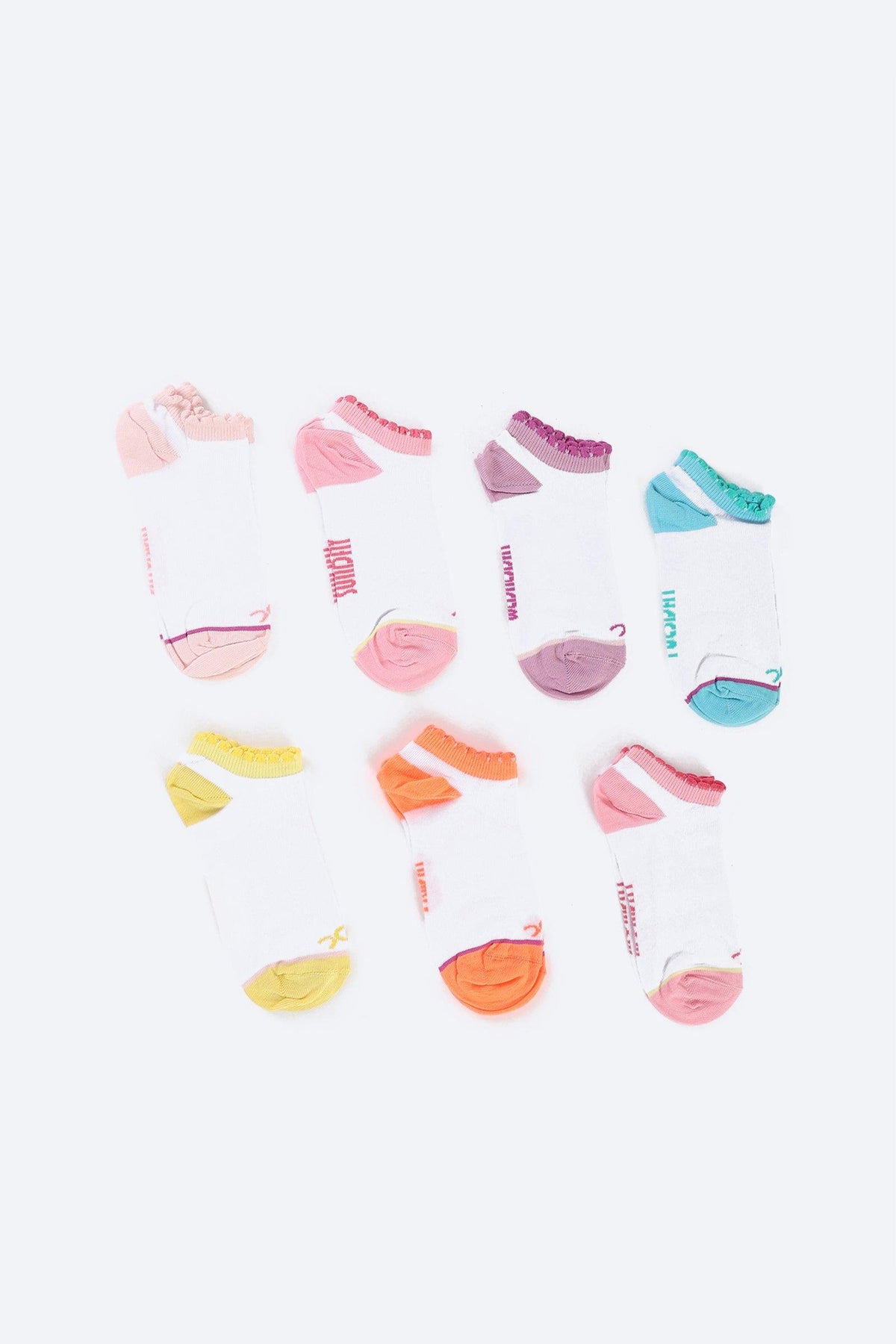 Cotton Ankle Socks - 7 Pairs - Carina - كارينا