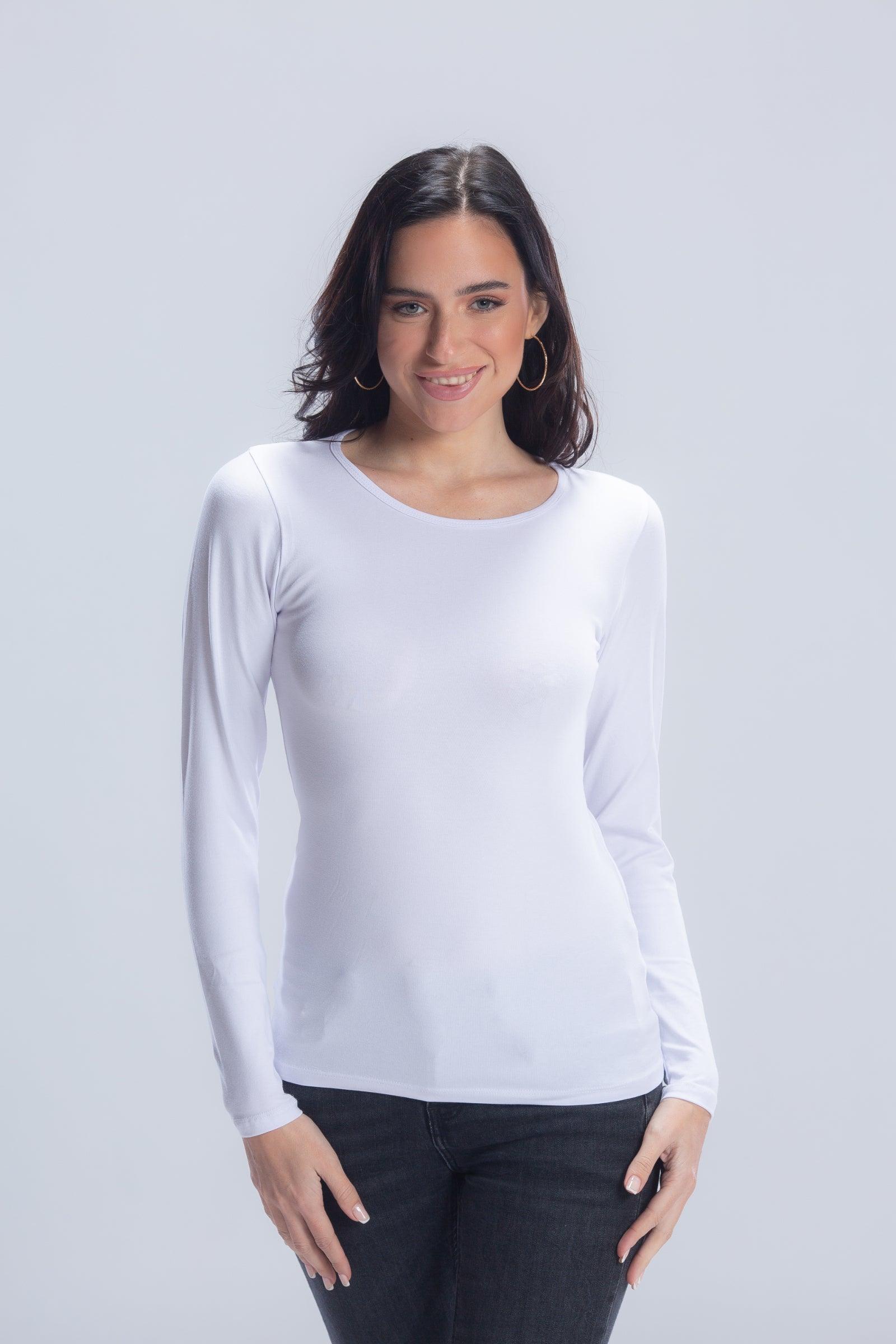 Cotton Round Neck Top - Carina - كارينا