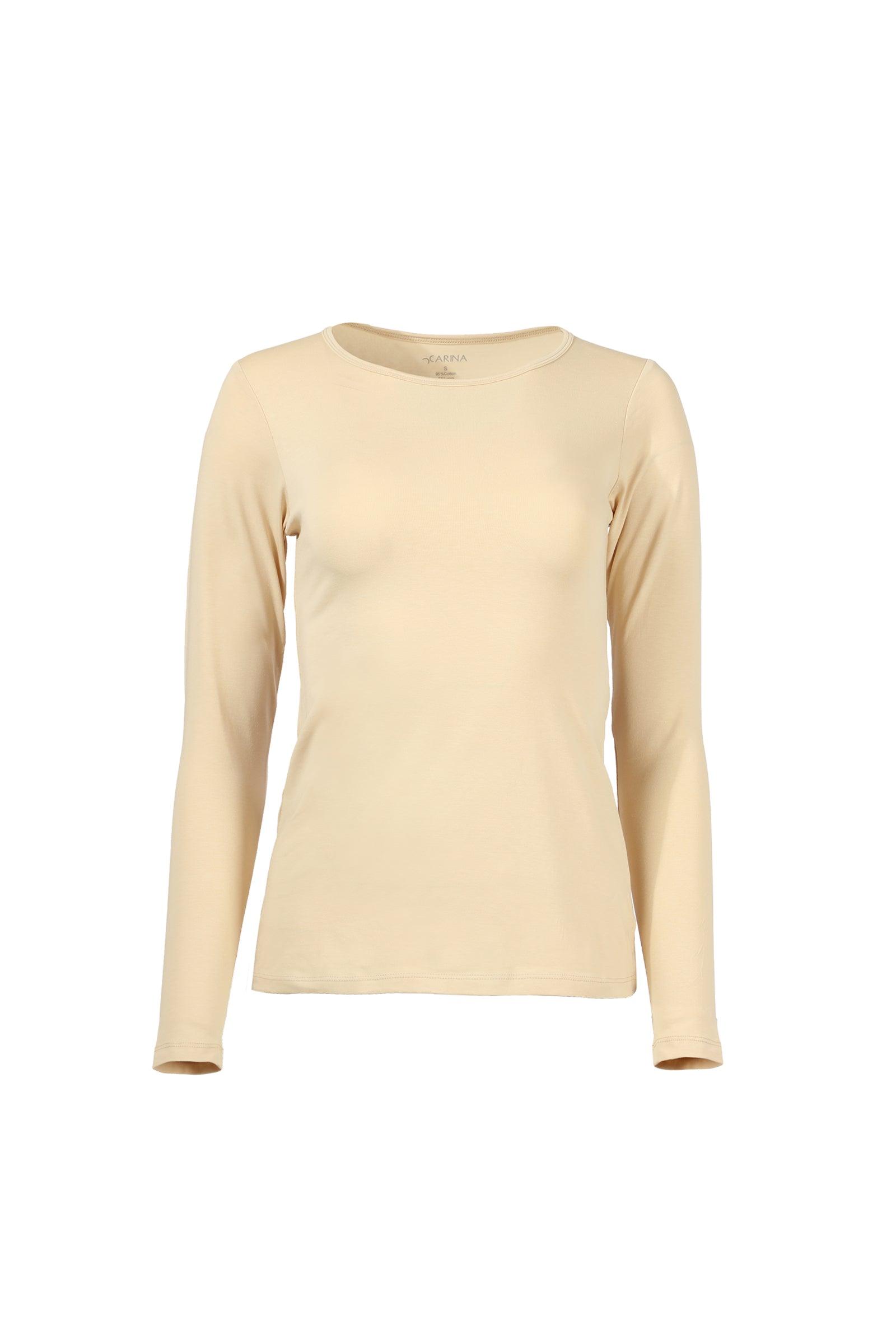 Cotton Round Neck Top - Carina - كارينا