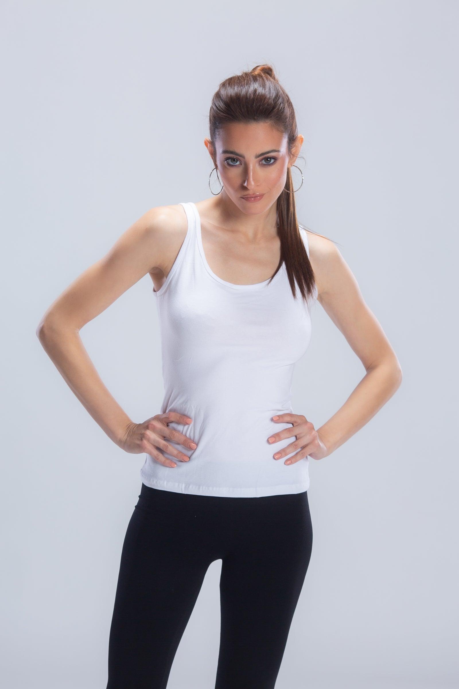 Cotton Sleeveless Tank Top - Carina - كارينا