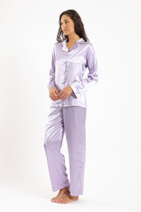 Covered Button Closure Pyjama Set - Carina - كارينا