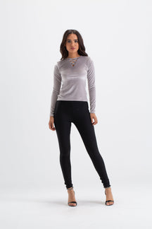 Criss Cross V-Neck Top - Carina - كارينا