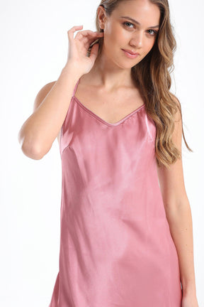 Delicate Satin Short Nightgown - Carina - كارينا