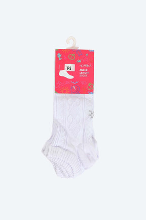 Girly Ankle Length Socks - 5 Pairs - Carina - كارينا