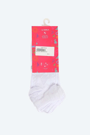 Girly Ankle Length Socks - 5 Pairs - Carina - كارينا