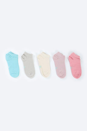 Girly Cotton Socks - 5 Pairs - Carina - كارينا