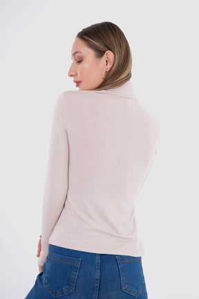 High Neck Long Sleeve Top - Carina - كارينا