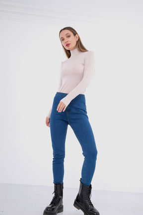 High Neck Long Sleeve Top - Carina - كارينا