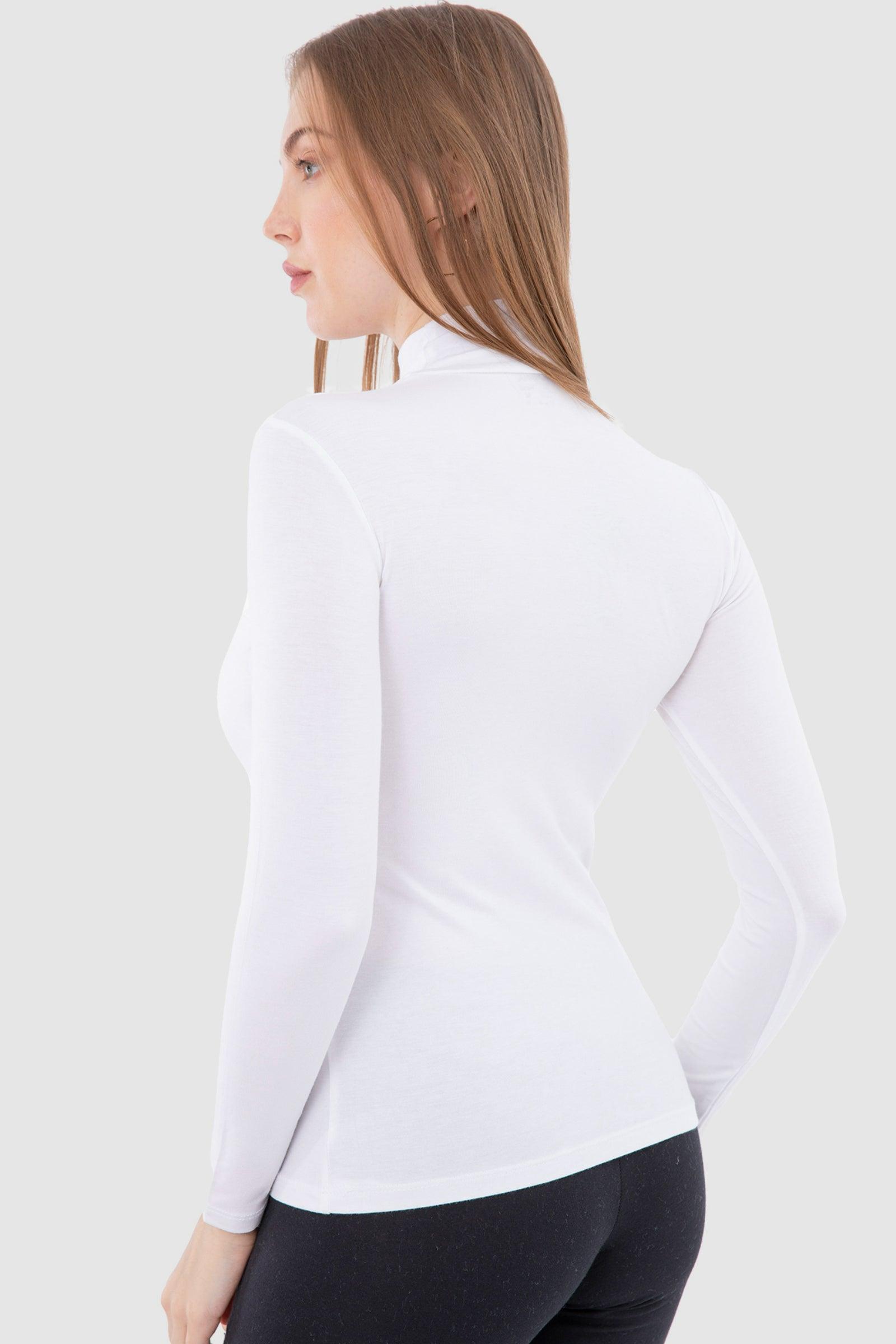 High Neck Long Sleeve Top - Carina - كارينا