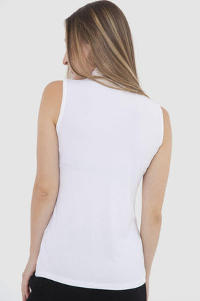 High Neck Sleeveless Top - Carina - كارينا