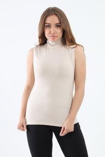 High Neck Sleeveless Top - Carina - كارينا