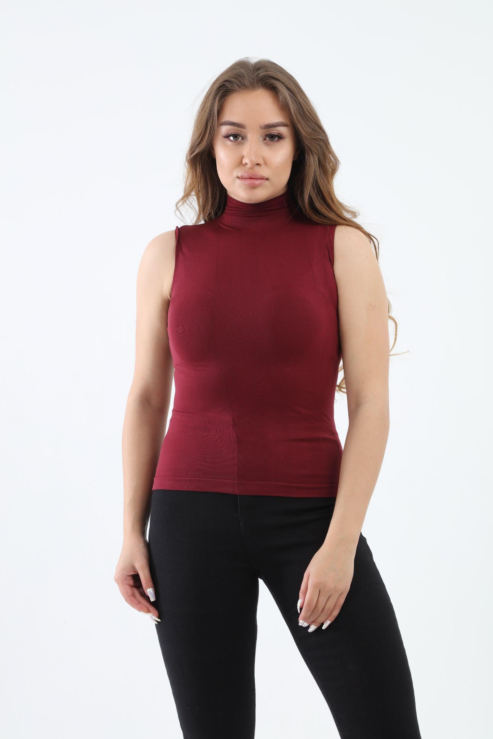 High Neck Sleeveless Top - Carina - كارينا