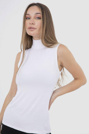 High Neck Sleeveless Top - Carina - كارينا