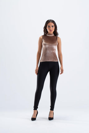 High Neck Sleeveless Top - Carina - كارينا