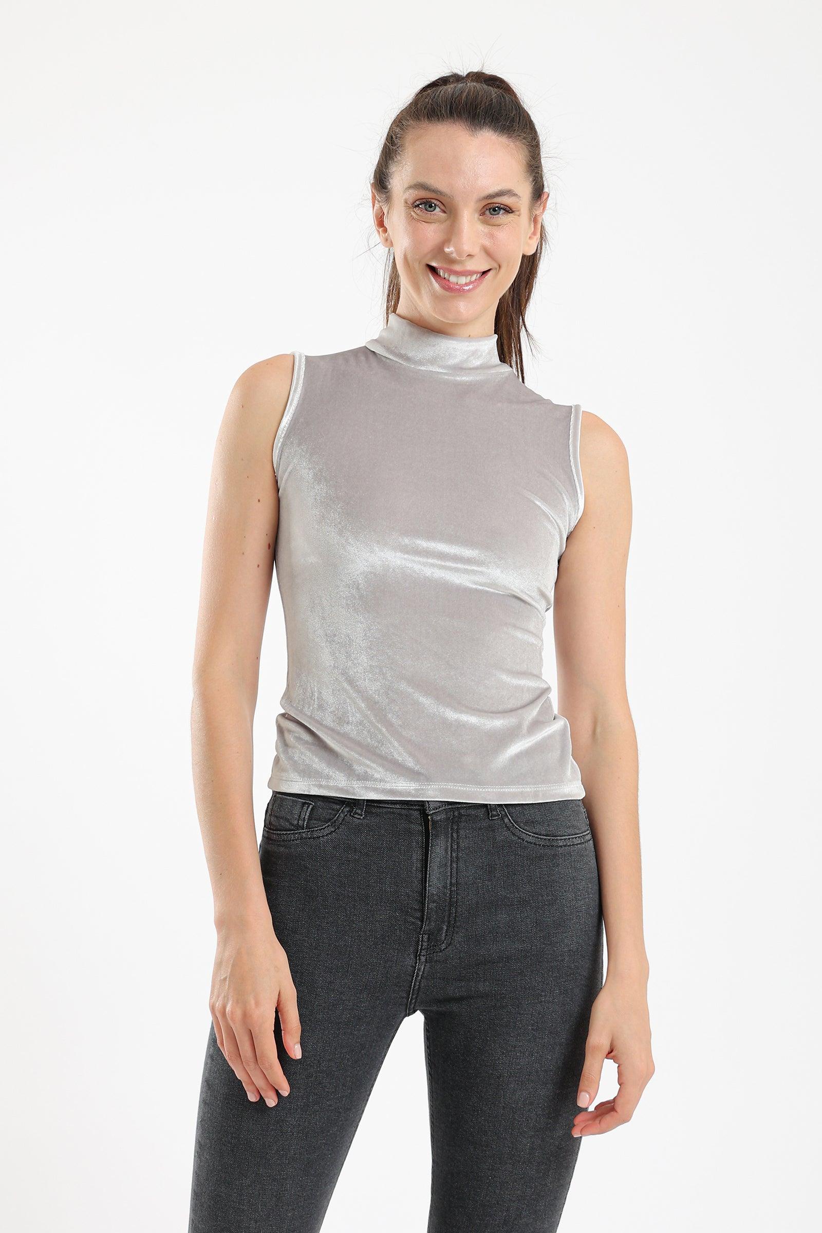 High Neck Sleeveless Top - Carina - كارينا