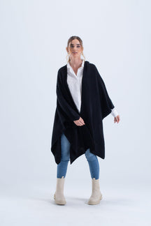 Knitted Open Front Poncho