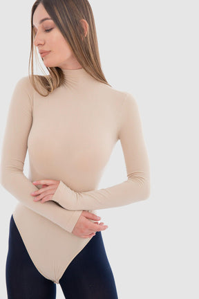 Long Sleeves Microfiber Bodysuit - Carina - كارينا