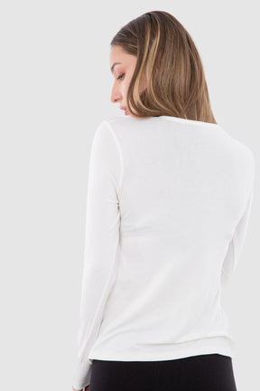 Long Sleeves Viscose Top - Carina - كارينا