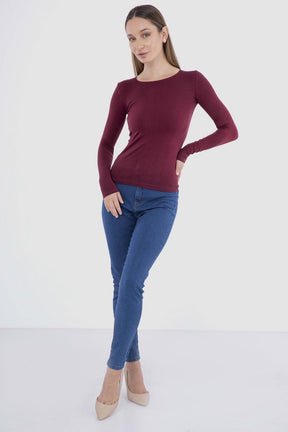 Microfiber Long Sleeves Top - Carina - كارينا