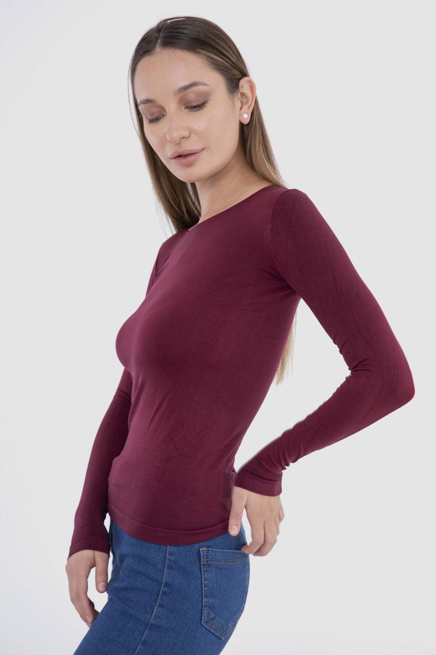 Microfiber Long Sleeves Top - Carina - كارينا