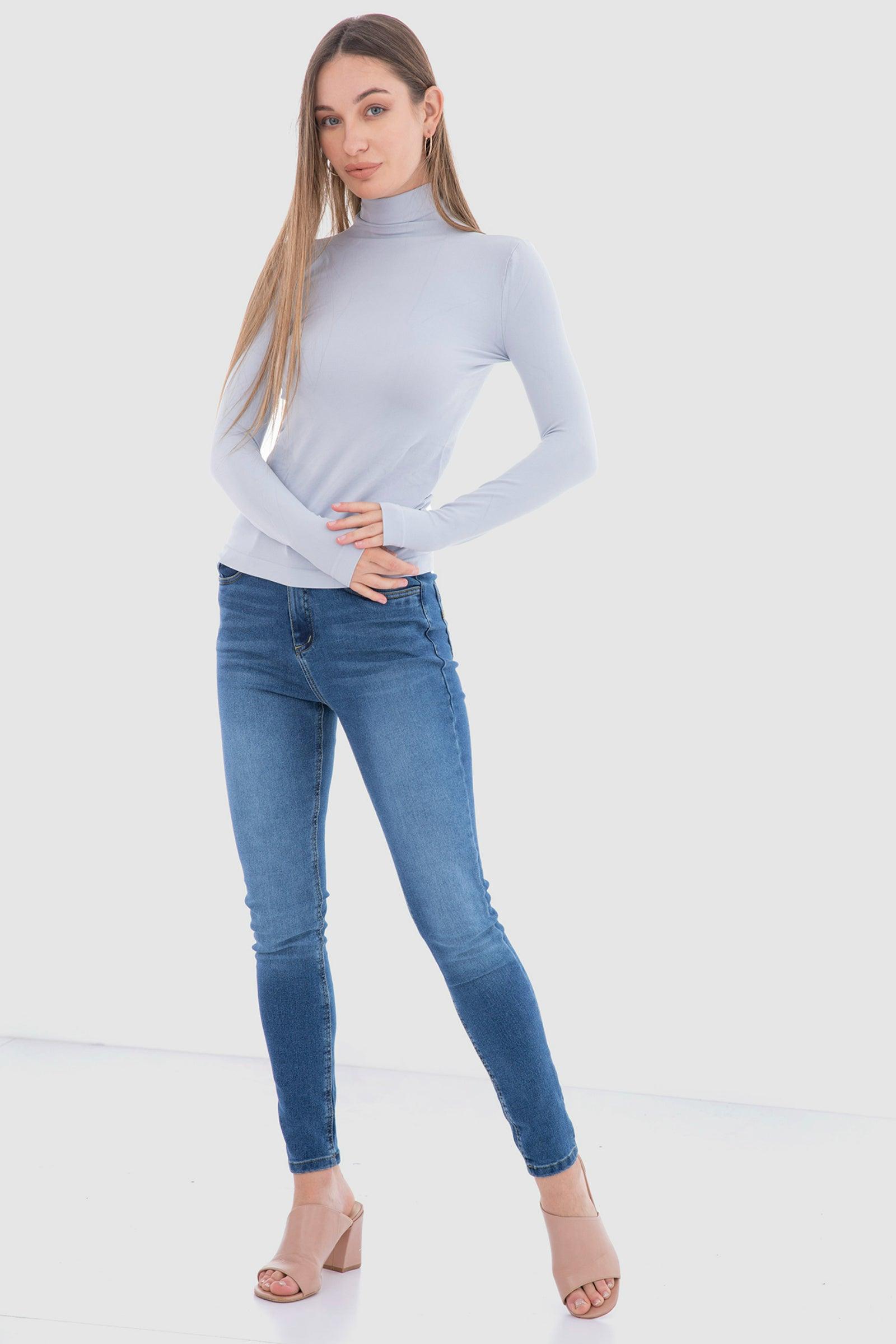 Microfiber Long Sleeves Top - Carina - كارينا