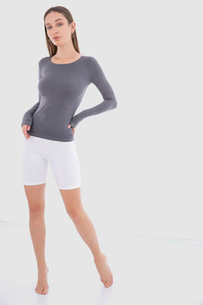 Microfiber Long Sleeves Top - Carina - كارينا