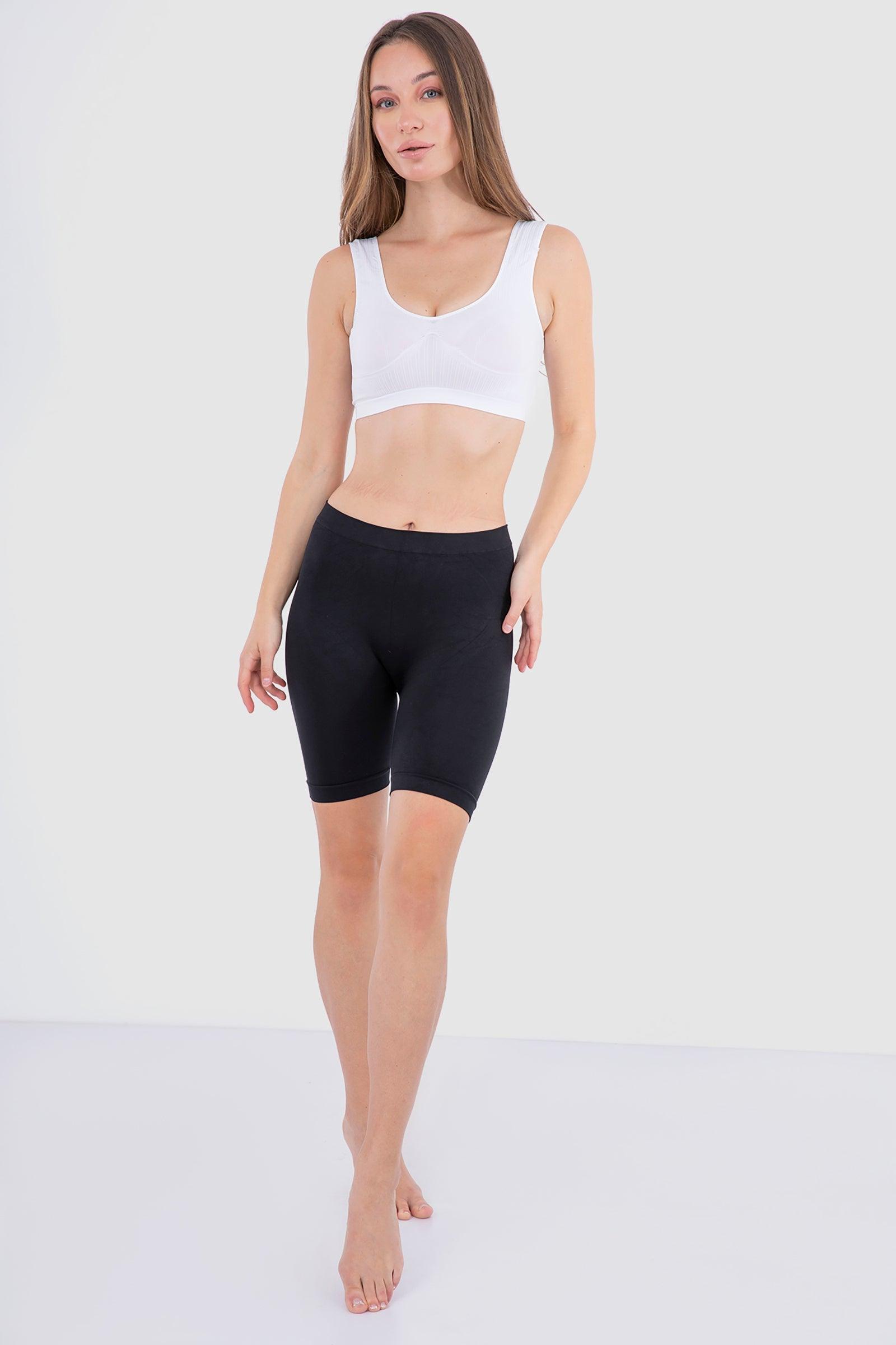 Microfiber Mid Thigh Shorts - Carina - كارينا