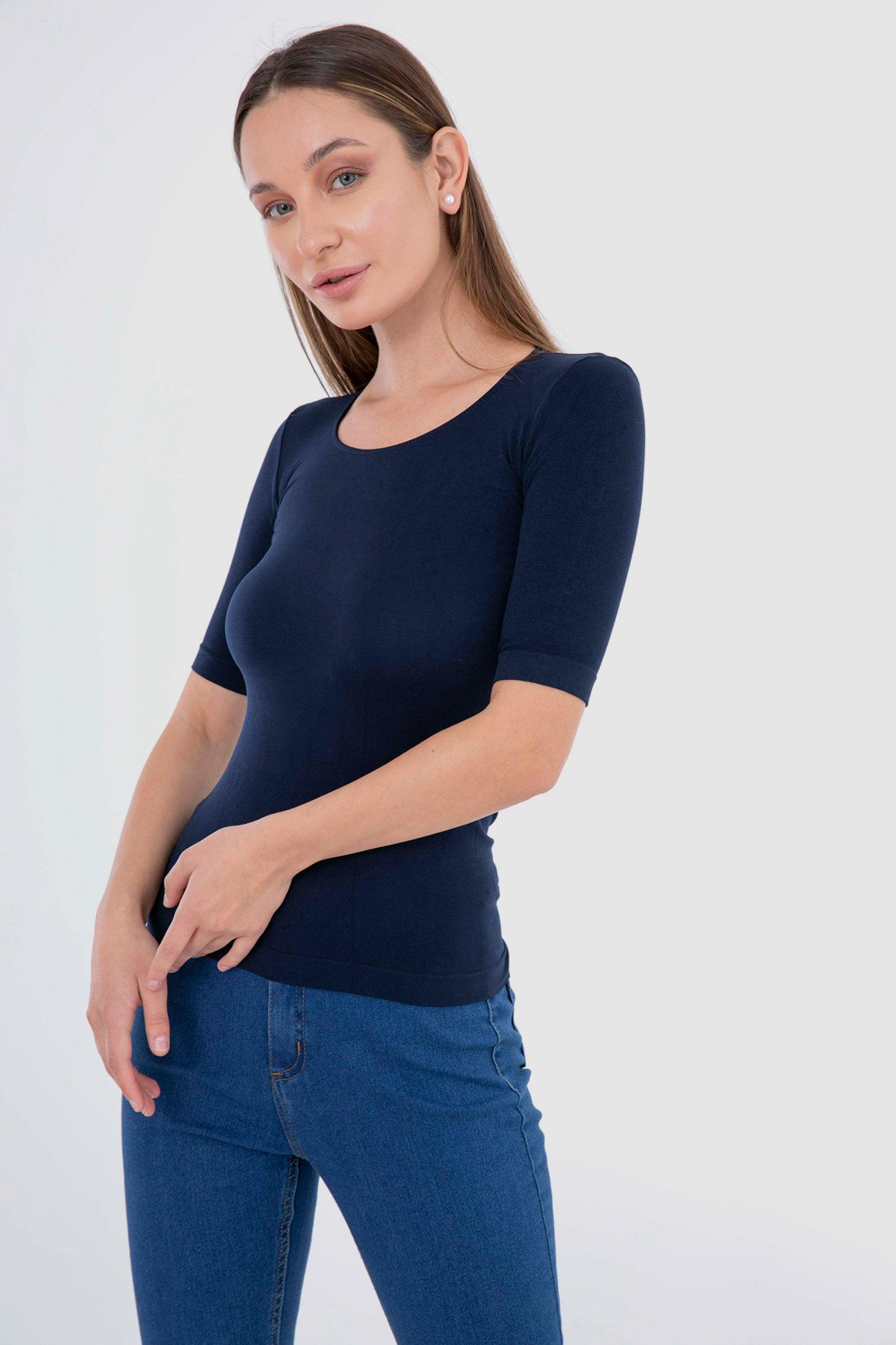 Microfiber Short Sleeve Top - Carina - كارينا