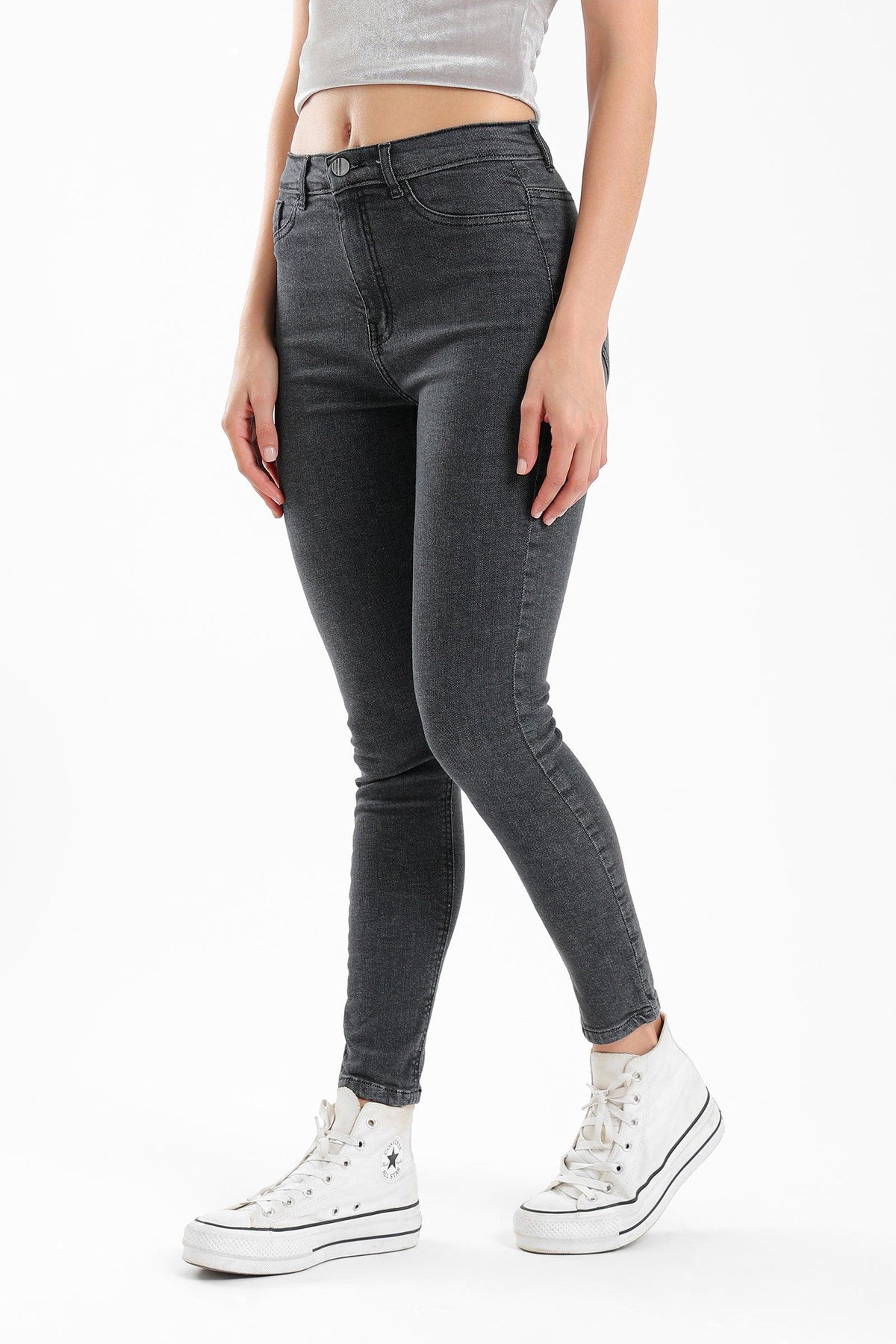 Mid-Rise Slim Fit Jeans - Carina - كارينا