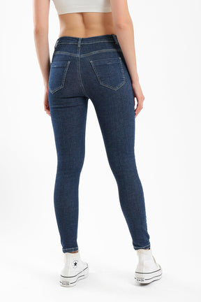 Mid-Rise Slim Fit Jeans - Carina - كارينا