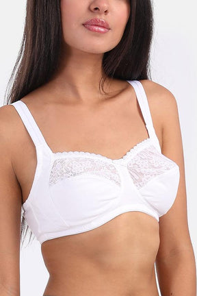 Non-Padded Bra with Lace - Carina - كارينا