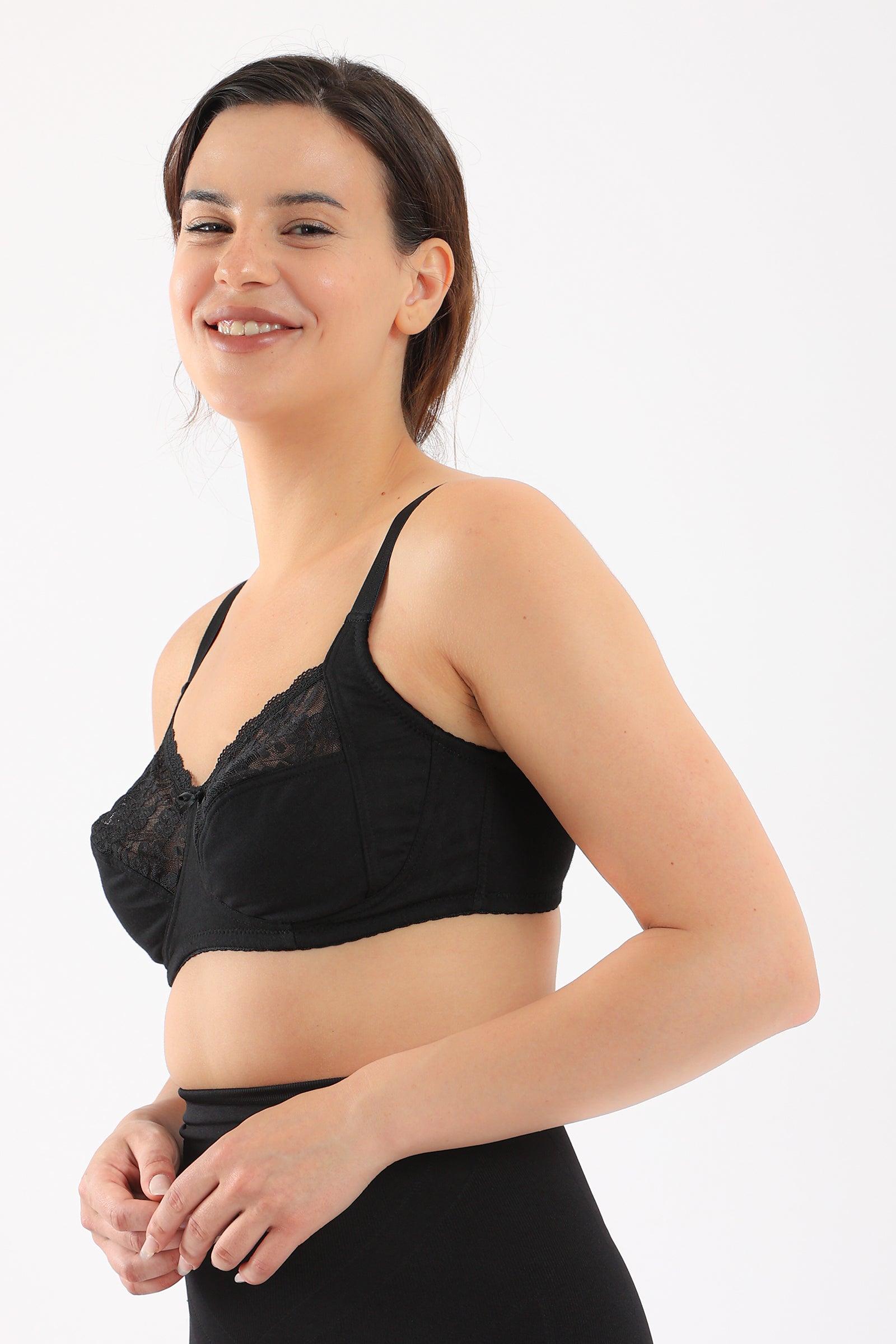 Non-Padded Bra with Lace - Carina - كارينا