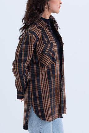 Oversized Checkered Shirt - Carina - كارينا