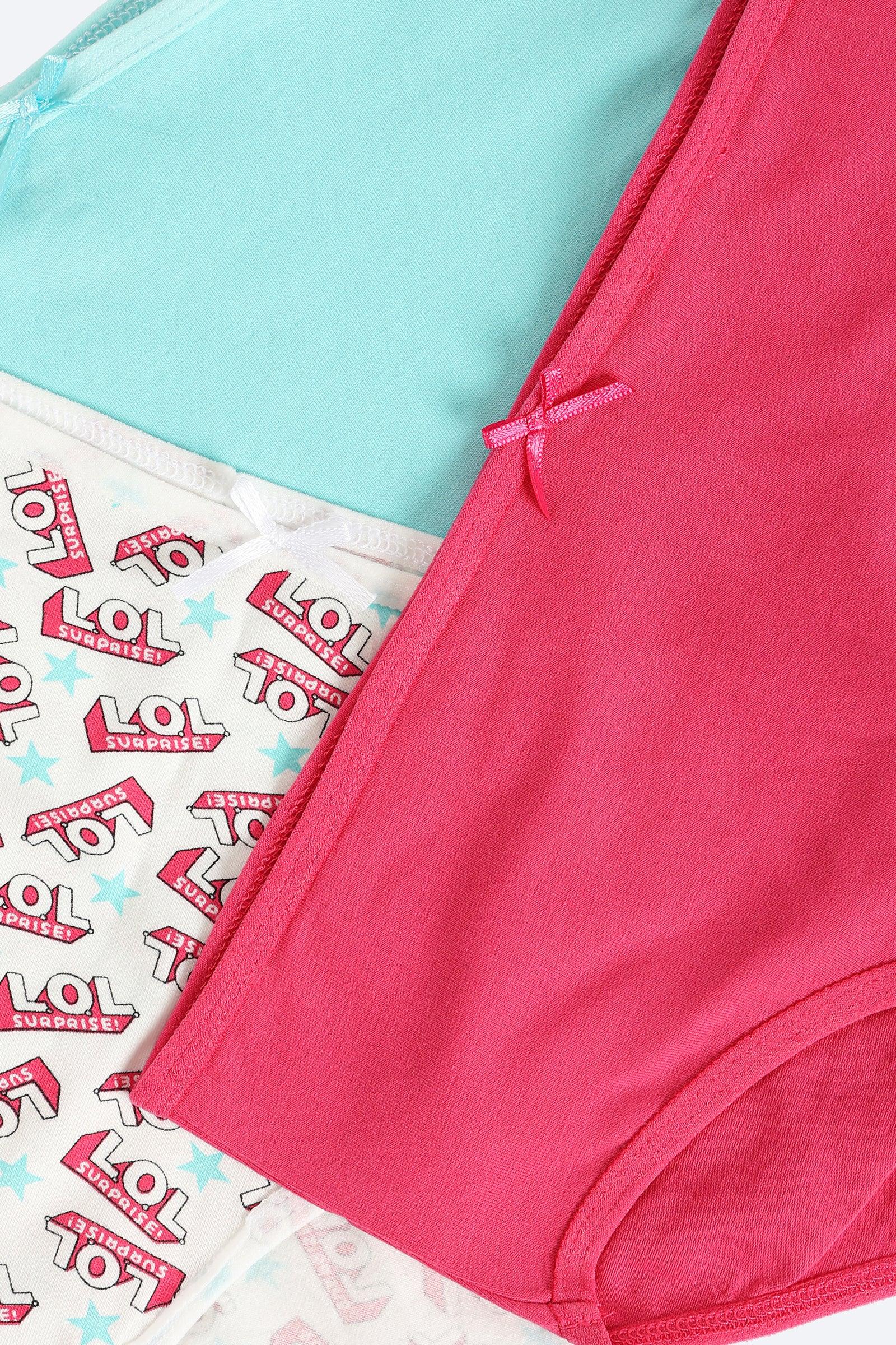 Pack of 3 Colored Brief Panties - Carina - كارينا