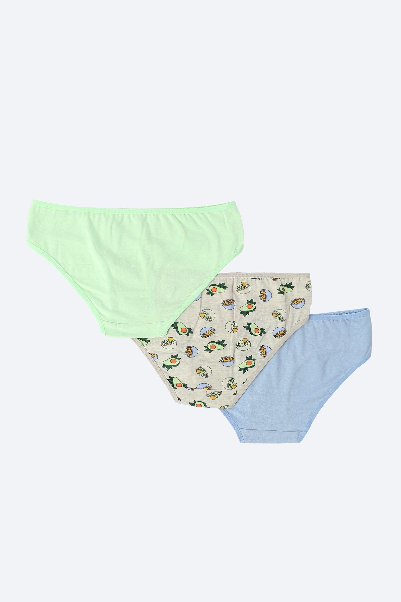 Pack of 3 Cotton Bikini Panties - Carina - كارينا