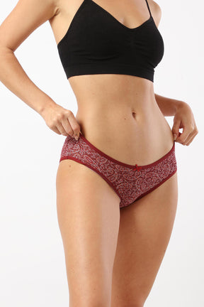 Pack of 3 Cotton Bikini Panties - Carina - كارينا