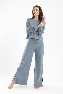 Plain Round Neck Pyjama Set - Carina - كارينا