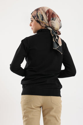 Pullover with Frilled Cuffs - Carina - كارينا