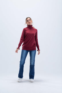 Pullover with Frilled Cuffs - Carina - كارينا