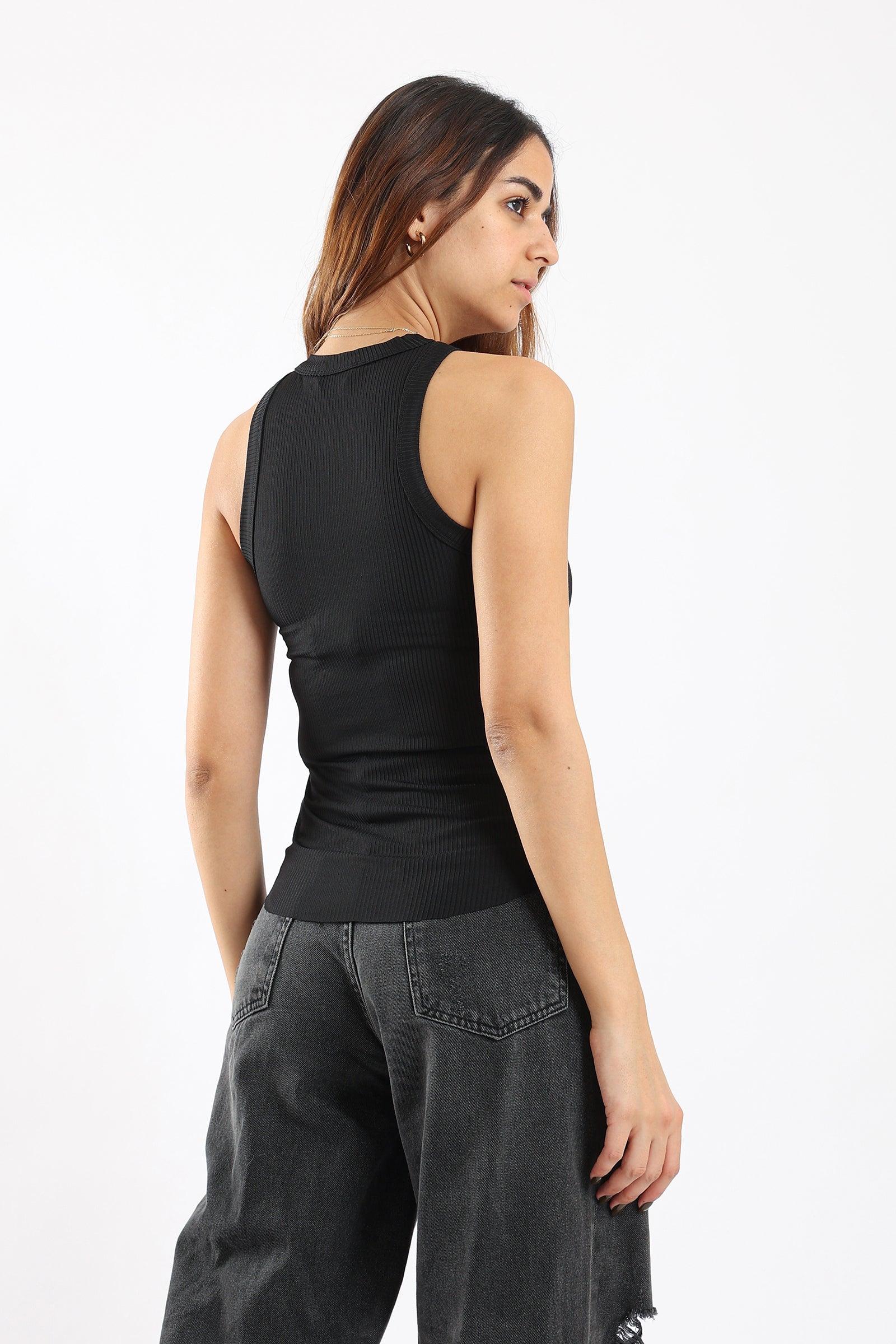 Racer Back Ribbed Top - Carina - كارينا