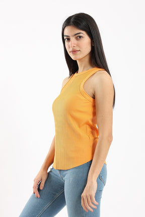 Racer Back Ribbed Top - Carina - كارينا