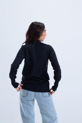 Ribbed Crew Neck Pullover - Carina - كارينا