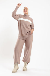 Ribbed Hem Lounge Set - Carina - كارينا