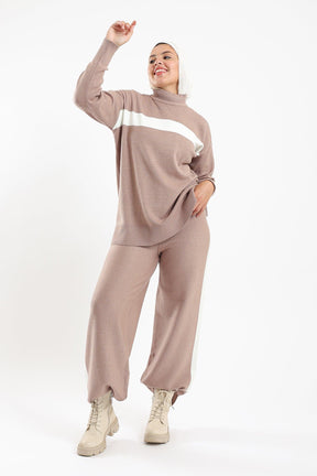 Ribbed Hem Lounge Set - Carina - كارينا