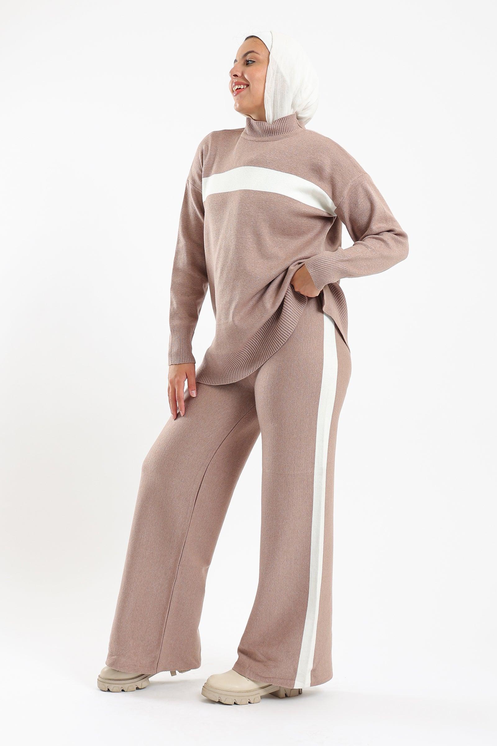 Ribbed Hem Lounge Set - Carina - كارينا