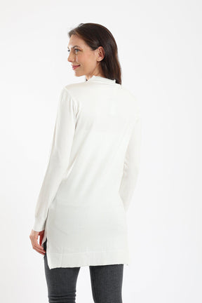 Ribbed Mock Neck Pullover - Carina - كارينا